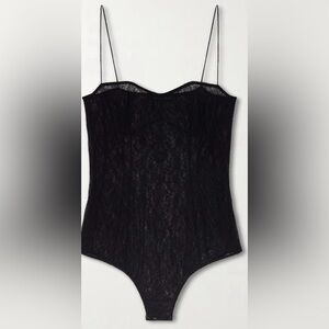 Strapless Black Lace Bodice